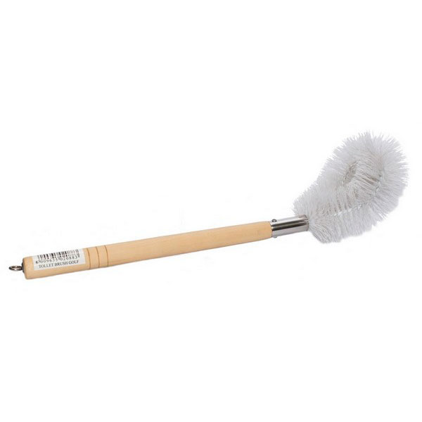 TOILET BRUSH GOLF TYPE WITH WOODEN HANDLE
